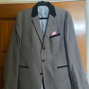 Plectrumby Ben Sherman London Cotton Blend Silver Oak Sport Coat SZ 40R